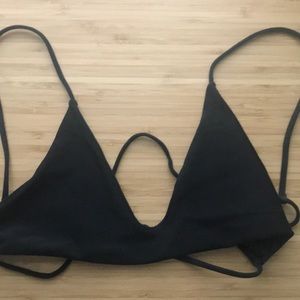 NWOT Black Bikini Top